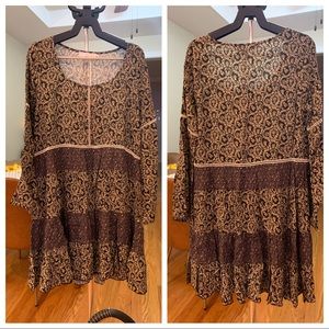 Easel Dress, size small, partially lined